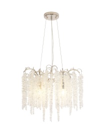 Wisteria Polished Nickel Crystal Ceiling Lights Diyas Multi Arm Crystal Fittings Wisteria Polished Nickel Crystal Ceiling Lights Diyas Multi Arm Crystal Fittings